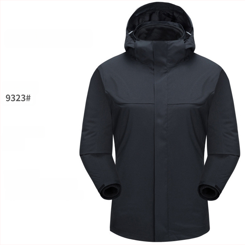 Išorinis drabužis: 3-1 žiemos vandeniui atspari striukė su fliso įdėklu ir gobtuvu, unisex (žiema, vandeniui atsparus, fliso įdėklas, gobtuvas)