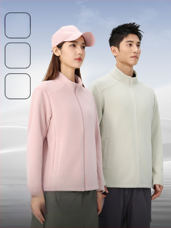 Fleece džemperio kardiganas be gobtuvo, vidinė fliso apdaila, tinkamas žiemai ir rudeniui