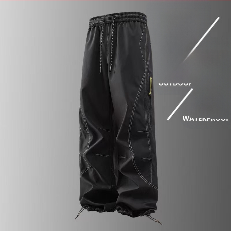 Darba ikdienas bikses ārā aktivitātēm — ūdensizturīgas, elpojošas, nodilumizturīgas, visām četrām sezonām, ar auklu jostai