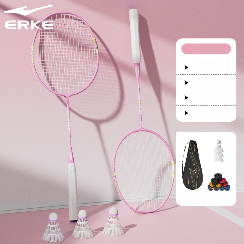 Pora badminton raketė vaikams, aliuminio lydinio rėmas, svoris 95–100 g, rankenos dydis G5, veleno kietumas vidutinis