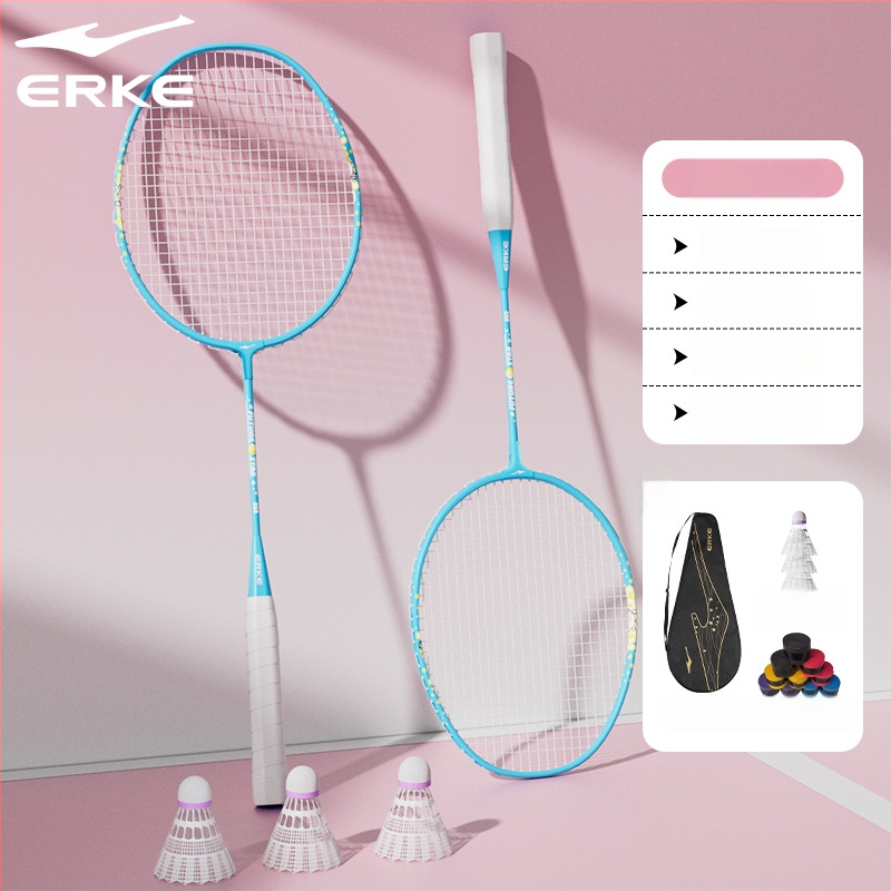 Pora badminton raketė vaikams, aliuminio lydinio rėmas, svoris 95–100 g, rankenos dydis G5, veleno kietumas vidutinis