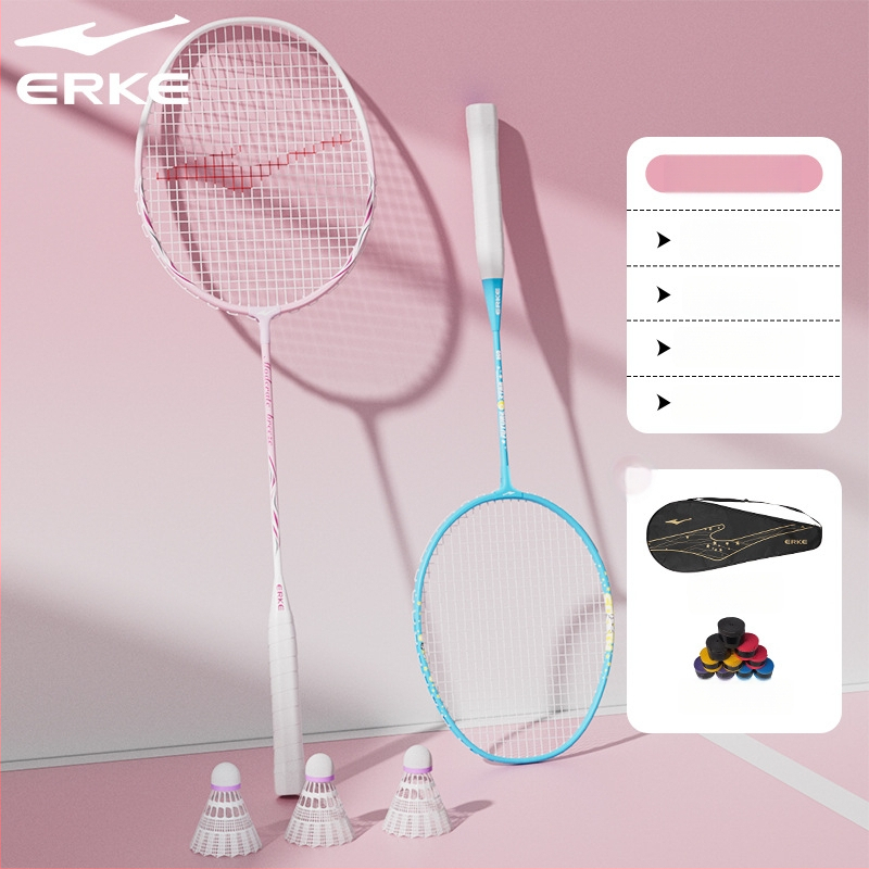 Pora badminton raketė vaikams, aliuminio lydinio rėmas, svoris 95–100 g, rankenos dydis G5, veleno kietumas vidutinis