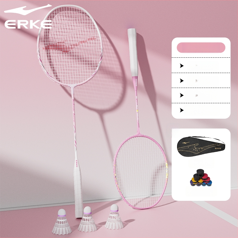 Pora badminton raketė vaikams, aliuminio lydinio rėmas, svoris 95–100 g, rankenos dydis G5, veleno kietumas vidutinis