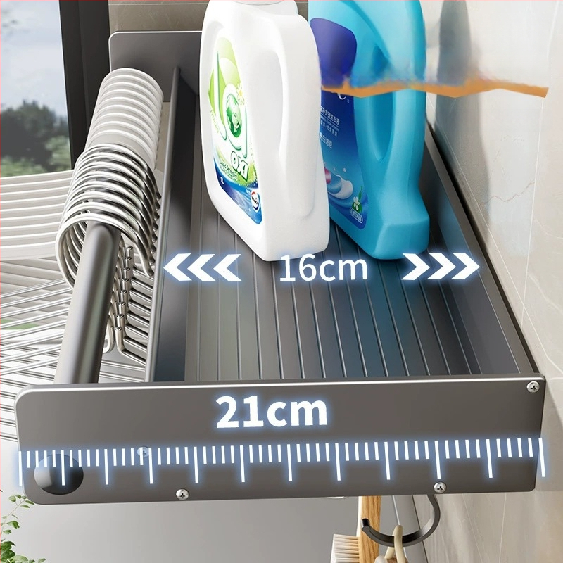 Seininis skalbimo mašinos laikiklis, be gręžimo, aliuminio lydinys, modelis M4A10, apkrova 20 kg, vieno lygio, paviršiaus apdaila: plastinis purškimas