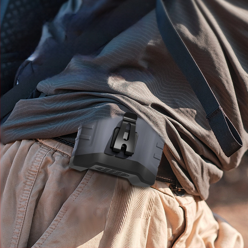 Juosmens ventiliatorius lauko sąlygomis su USB įkrovimu, įdiegta 6000mAh baterija, bešepinis variklis, 5 greičiai, veikia daugiau nei 12 valandų