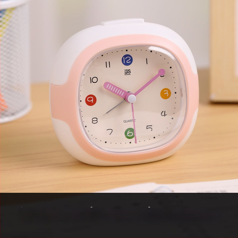 Studentų žadintuvas su LCD ekranu ir analogo-skaitmeninio rodymo, plastikinis korpusas, maitinimas iš sauso baterijos, sklandus sekundės judėjimas