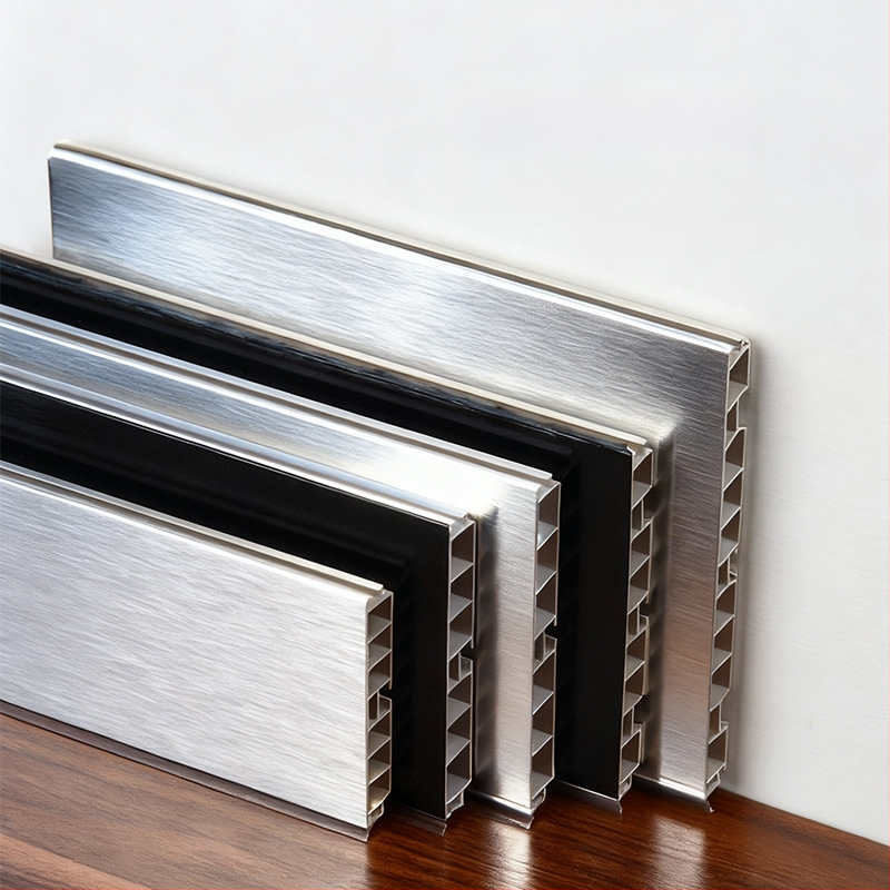 Aliuminio lydinio Kick Plate virtuvės spintelėms, plokščias šiuolaikinis minimalistinis stilius, modelis Kick Plate, prekės numeris 161, prekės ženklas bls/Baodisi