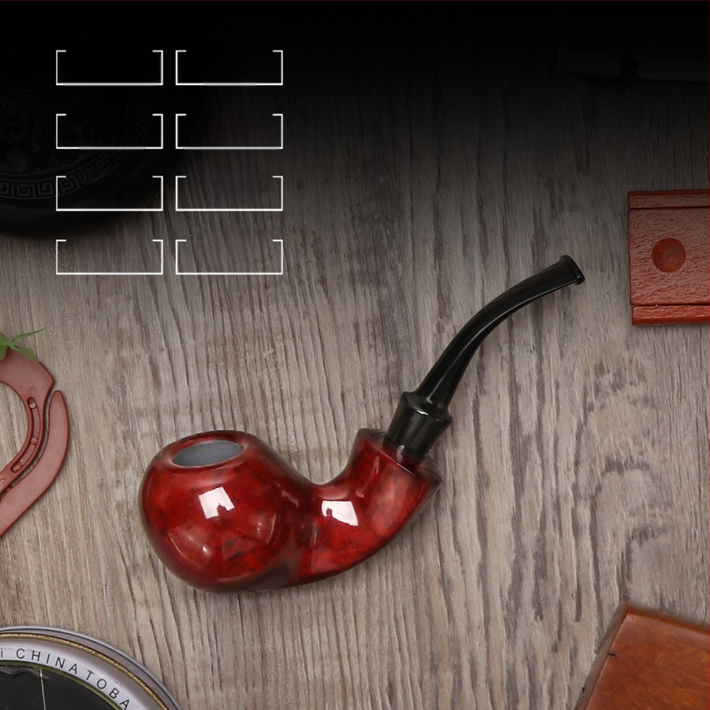 Pīpe – roku darbs no akmens ozolkoka, pārnēsājama, ar gaisa kameru, vecmodīgs stils