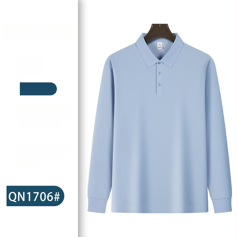 Pikkade varrukatega polo särk töörõivaste jaoks logoga – sügisel meeskonna vorm