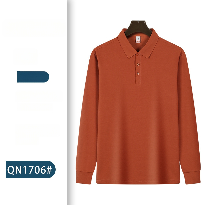 Pikkade varrukatega polo särk töörõivaste jaoks logoga – sügisel meeskonna vorm