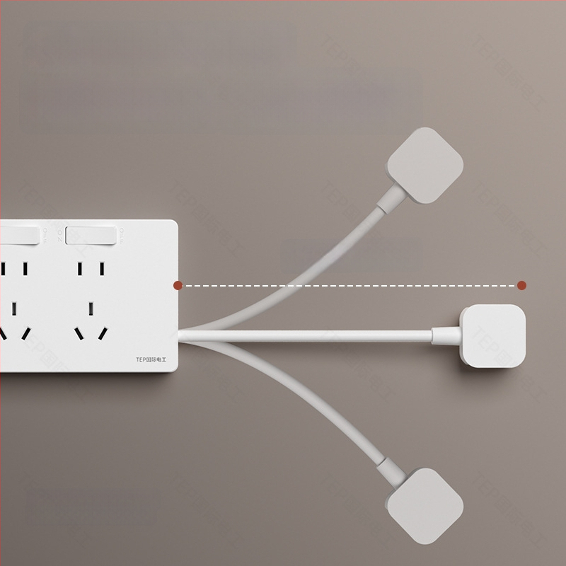 86-tipiska paplašināšanas kontaktligzda ar barošanas vadu, sienas uzstādīšana, 10A, 250V, Tin Phosphor Bronze kontakti