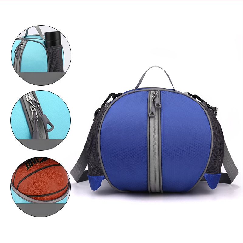 Krepšinio maišas su vienu/dviem pečių dirželiais, treniruočių sportinė kuprinė, Oxford audinys, spausdintas logotipas, Weika prekė, tinkama krepšiniui, futbolui ir tinkliniui