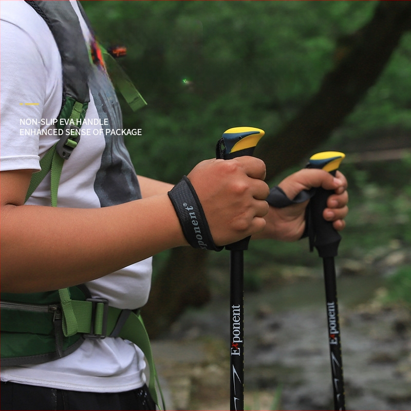 Žygio lazda Hike Mount 8009 – ultralengvas aliuminio lydinys, išorinis užraktas mechanizmas, svoris 270 g