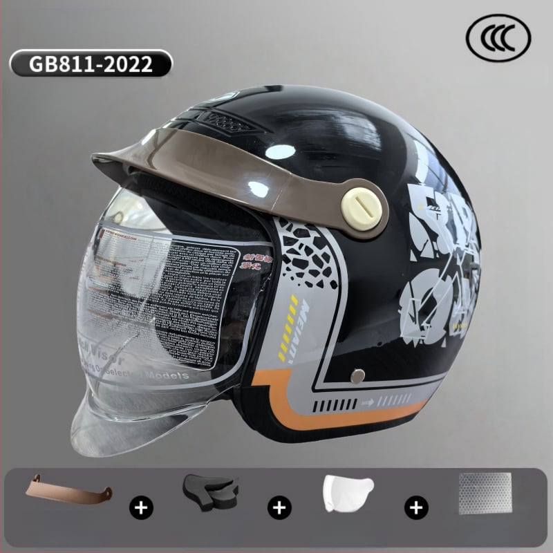 3/4 galvas aizsargs elektrotransportam – ABS, Mei'an MA009, universāls