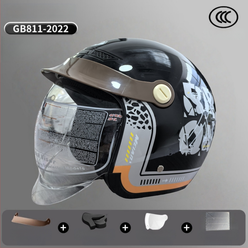 3/4 galvas aizsargs elektrotransportam – ABS, Mei'an MA009, universāls