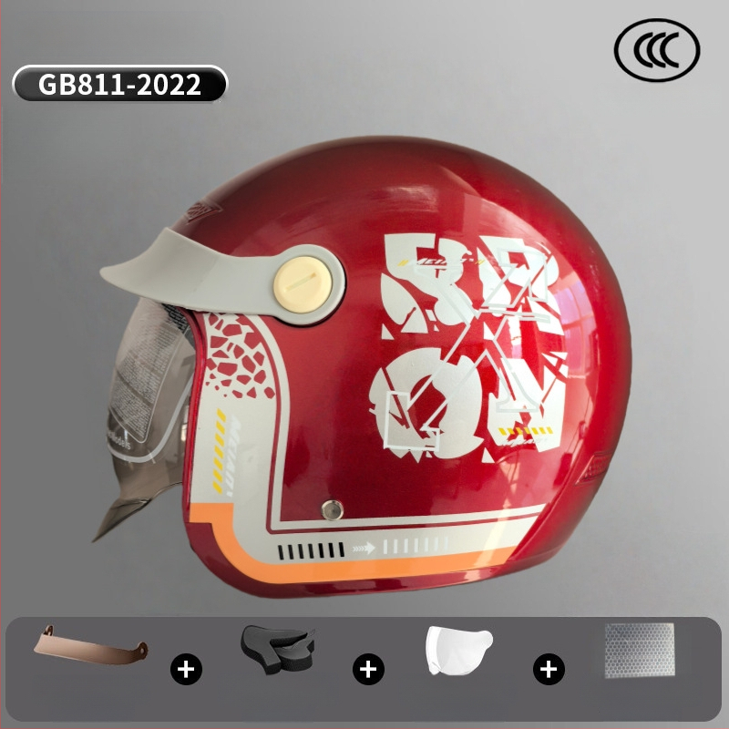 3/4 galvas aizsargs elektrotransportam – ABS, Mei'an MA009, universāls