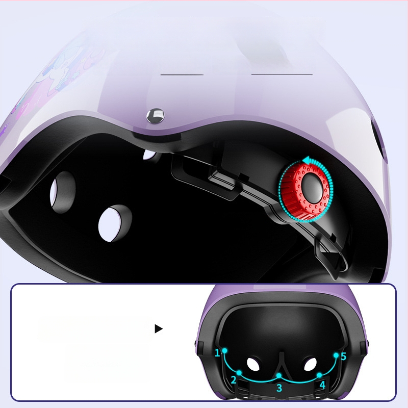 Bērnu riteņslidošanas aizsargu komplekts ar velosipēdu ķiveri (EPS; bērni; neitrāls dzimums; velosipēdu ķivere)