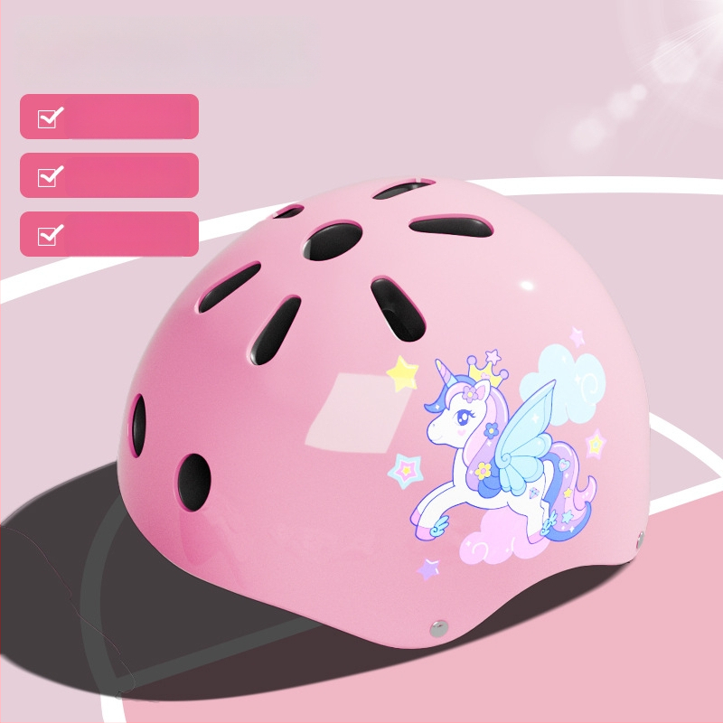 Bērnu riteņslidošanas aizsargu komplekts ar velosipēdu ķiveri (EPS; bērni; neitrāls dzimums; velosipēdu ķivere)