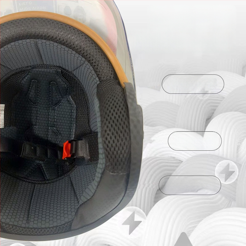 LOVIS/LOVSI ABS 3C sertifikuota 3/4 motociklo šalmas, visų sezonų, unisex suaugusiems, saugi važiavimui