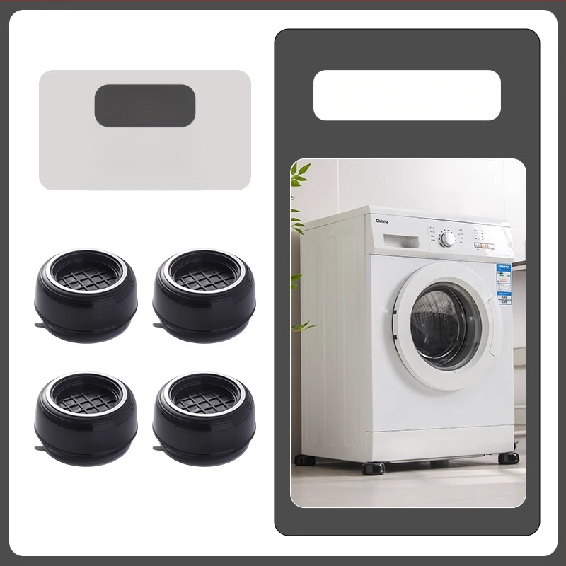 Skalbimo mašinos kojų pagalvėlės ir pagrindas | Universalus fiksuotas stovas laikiklis ir būgno pagalvėlė | Medžiaga: Plastikas; Neslystantis; Judantis; Be montavimo