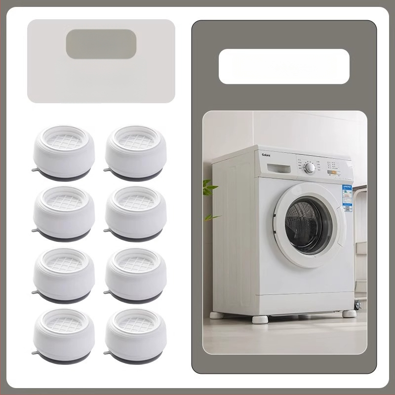 Skalbimo mašinos kojų pagalvėlės ir pagrindas | Universalus fiksuotas stovas laikiklis ir būgno pagalvėlė | Medžiaga: Plastikas; Neslystantis; Judantis; Be montavimo