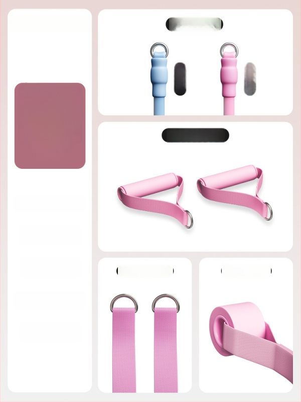 Kovos priešinimo virvės komplektas namų fitnesui — pečių, nugaros ir kojų treniruotėms, medžiaga TPR, modelis AH0700R2609