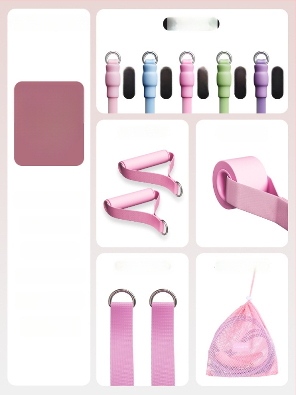 Kovos priešinimo virvės komplektas namų fitnesui — pečių, nugaros ir kojų treniruotėms, medžiaga TPR, modelis AH0700R2609