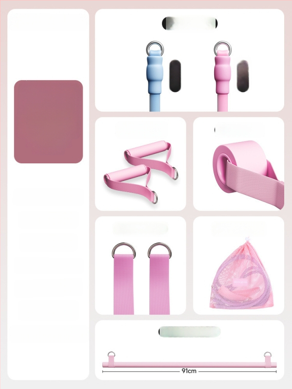 Kovos priešinimo virvės komplektas namų fitnesui — pečių, nugaros ir kojų treniruotėms, medžiaga TPR, modelis AH0700R2609