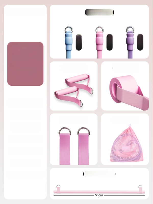 Kovos priešinimo virvės komplektas namų fitnesui — pečių, nugaros ir kojų treniruotėms, medžiaga TPR, modelis AH0700R2609