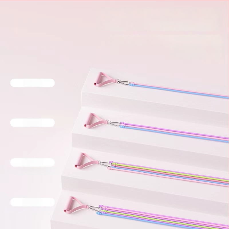 Kovos priešinimo virvės komplektas namų fitnesui — pečių, nugaros ir kojų treniruotėms, medžiaga TPR, modelis AH0700R2609