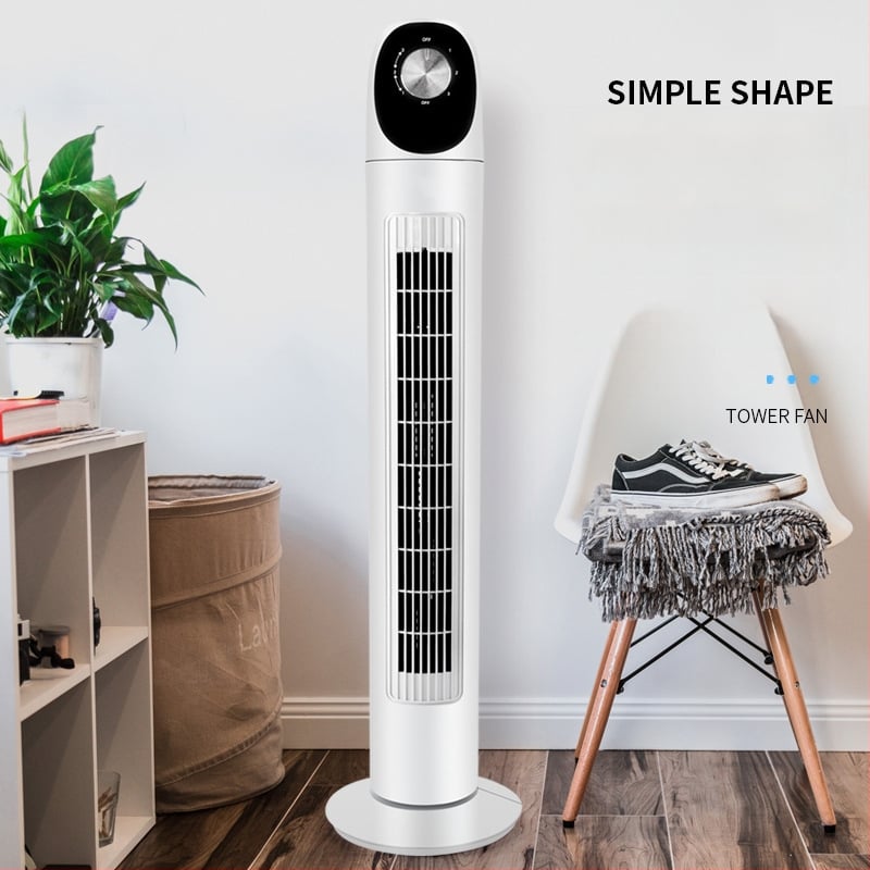 Xianke bez lāpstiņām torņa ventilators ar attālināto vadību, dabīgs vējš, 3 ātrumi, 45W, 220V 50Hz