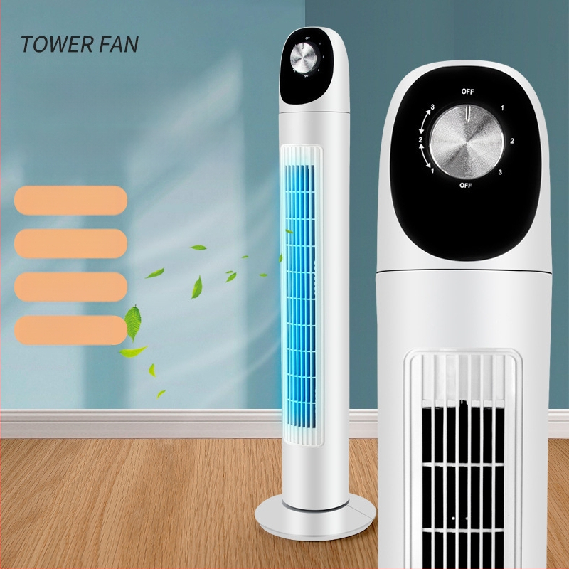 Xianke bez lāpstiņām torņa ventilators ar attālināto vadību, dabīgs vējš, 3 ātrumi, 45W, 220V 50Hz