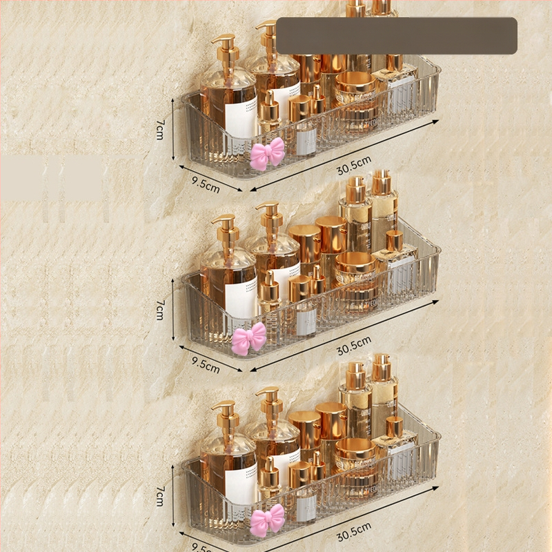 Plastikinis sieninis vonios laikiklis, 1 lygis, modelis -985