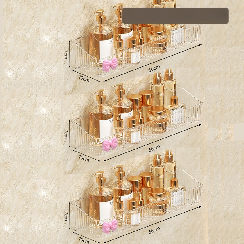 Plastikinis sieninis vonios laikiklis, 1 lygis, modelis -985