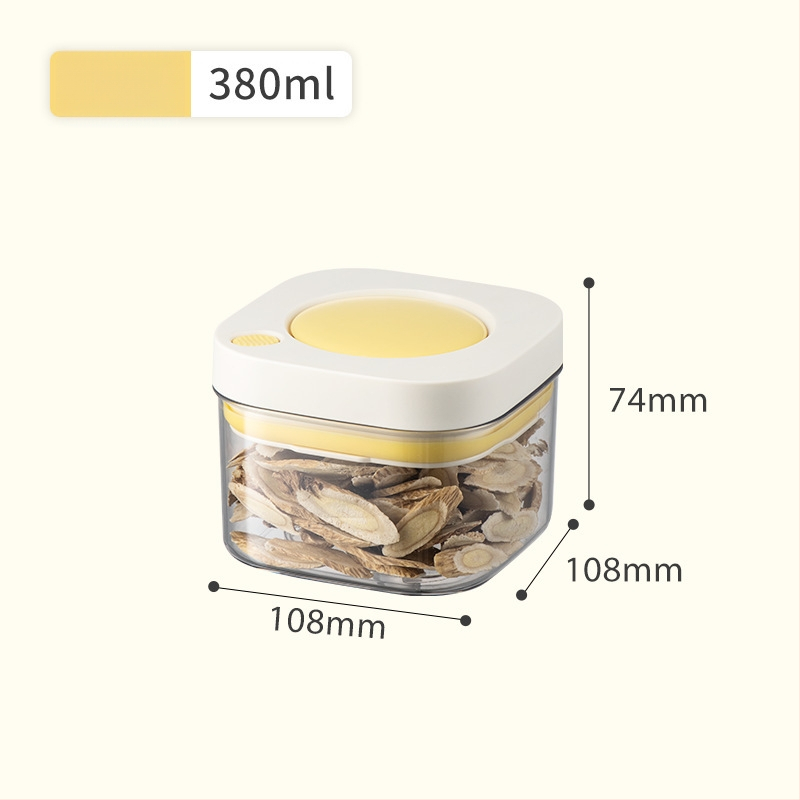 PET plastikoje pagamintas vakuuminis sandėliavimo indas, maisto kokybės, kvadratinė forma, 301–500 ml, skirtas kavos pupelėms ir grūdams