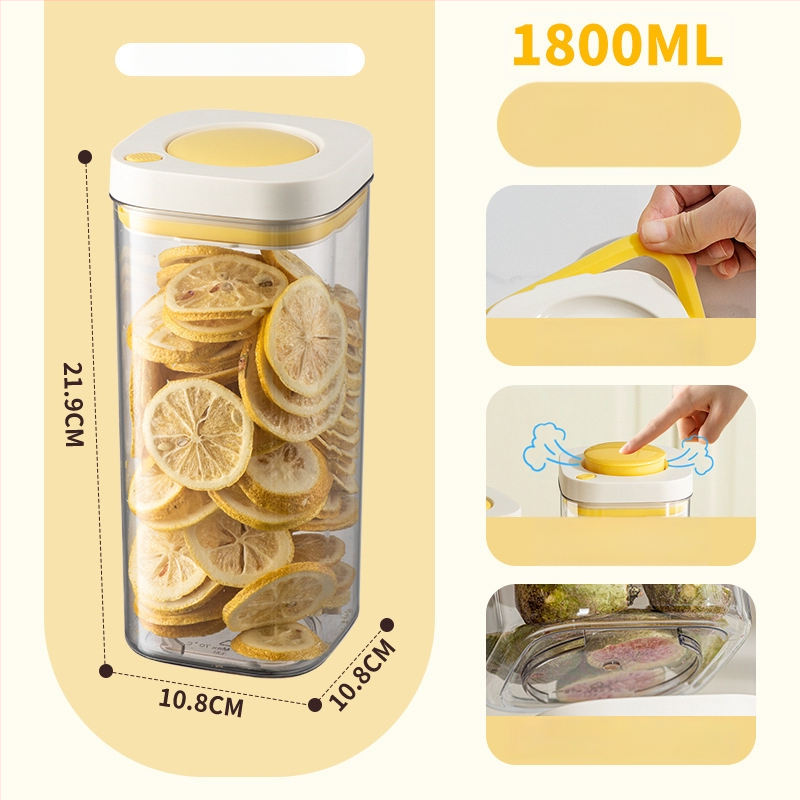 PET plastikoje pagamintas vakuuminis sandėliavimo indas, maisto kokybės, kvadratinė forma, 301–500 ml, skirtas kavos pupelėms ir grūdams