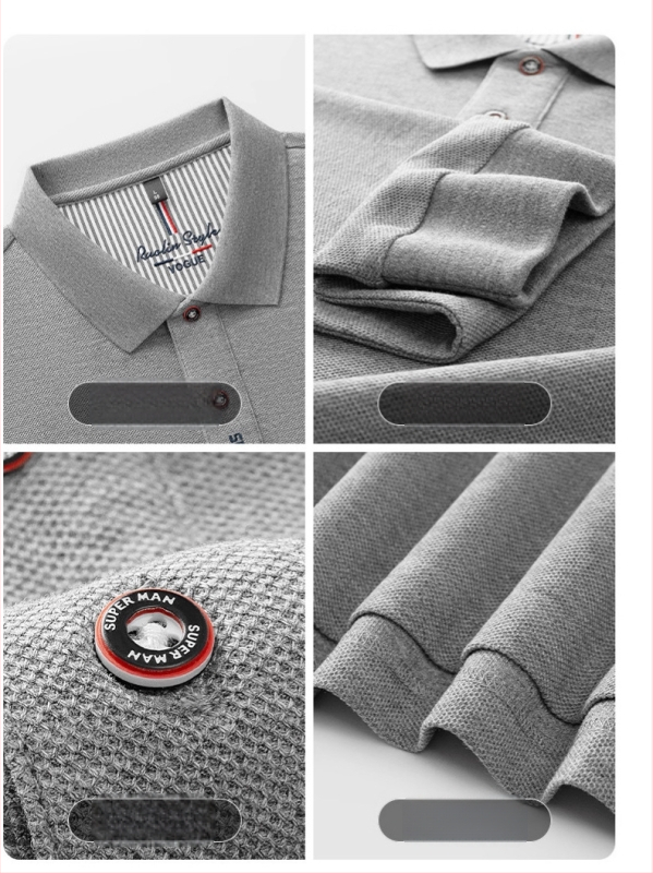 Polo särk pikkade uksadega, 100% puuvill, regulaarne lõige, tikand, talvehooaeg