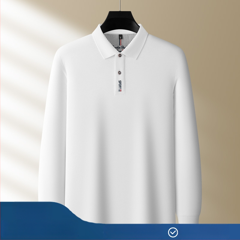 Polo särk pikkade uksadega, 100% puuvill, regulaarne lõige, tikand, talvehooaeg