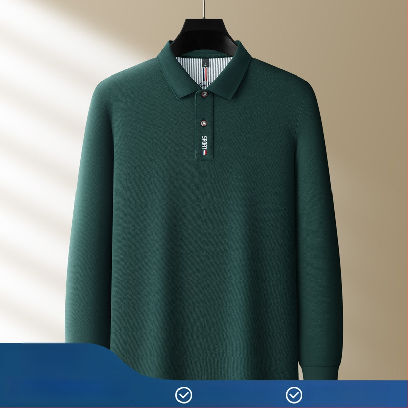 Polo särk pikkade uksadega, 100% puuvill, regulaarne lõige, tikand, talvehooaeg