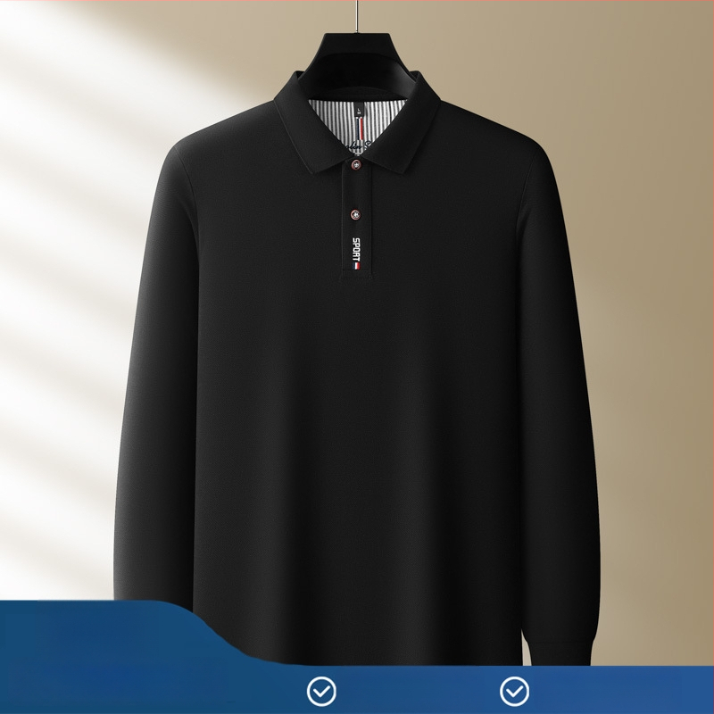 Polo särk pikkade uksadega, 100% puuvill, regulaarne lõige, tikand, talvehooaeg