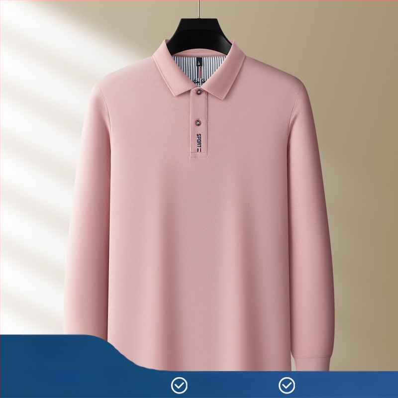 Polo särk pikkade uksadega, 100% puuvill, regulaarne lõige, tikand, talvehooaeg