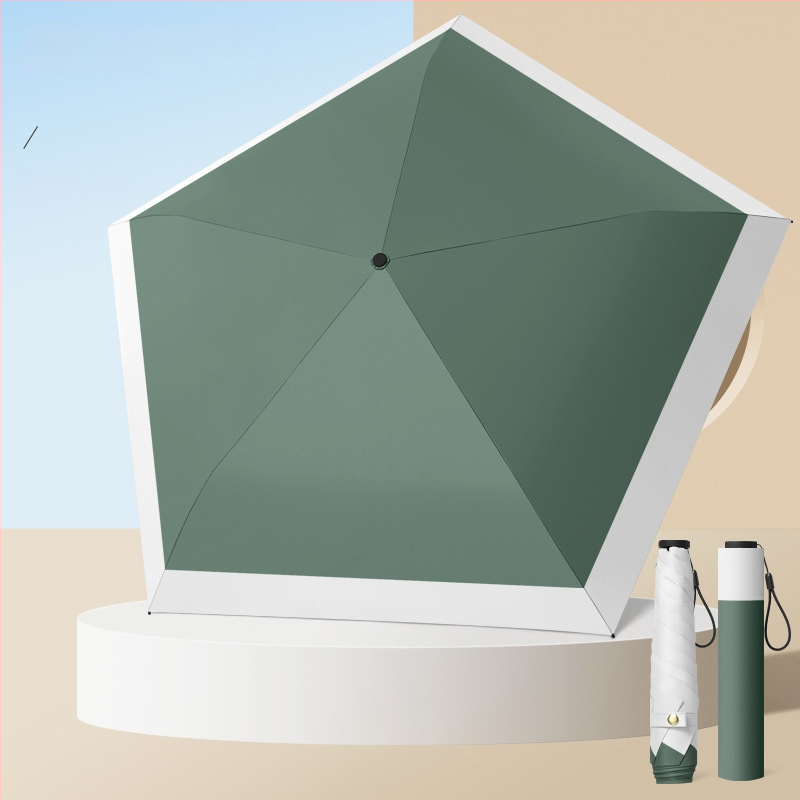 Labai lengvas saulės skėtis su 6 šereliais, aliuminio kotas, 210T poliesterio gaubtas, rankinis atidarymas uždarymas, UV apsauga UPF > 50