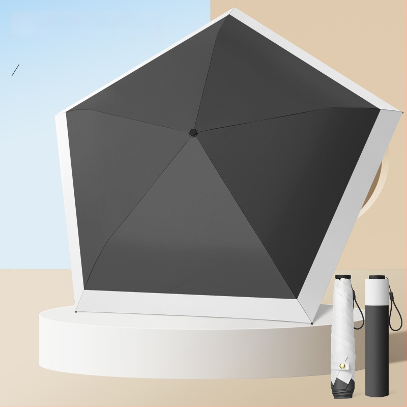 Labai lengvas saulės skėtis su 6 šereliais, aliuminio kotas, 210T poliesterio gaubtas, rankinis atidarymas uždarymas, UV apsauga UPF > 50