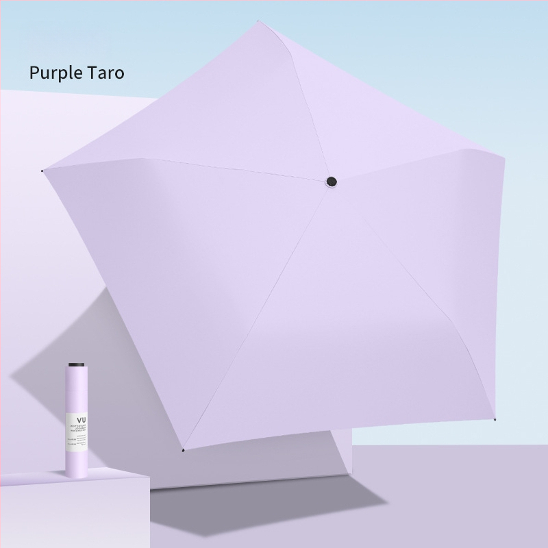 Labai lengvas saulės skėtis su 6 šereliais, aliuminio kotas, 210T poliesterio gaubtas, rankinis atidarymas uždarymas, UV apsauga UPF > 50