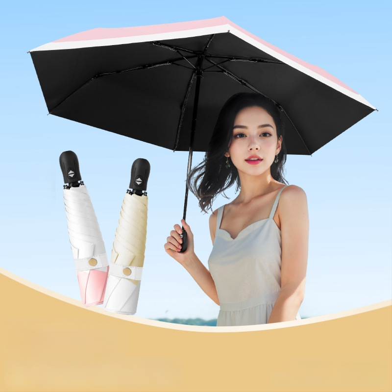 Ultra lengvas sulankstomas skėtis su automatinio atidarymo, pusautomatinio uždarymo, 6 rėmo dalių lydinio rėmas, plieninis kotas, 30D ultra plonas lipdytas audinys