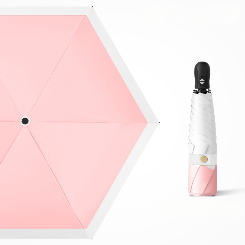 Ultra lengvas sulankstomas skėtis su automatinio atidarymo, pusautomatinio uždarymo, 6 rėmo dalių lydinio rėmas, plieninis kotas, 30D ultra plonas lipdytas audinys