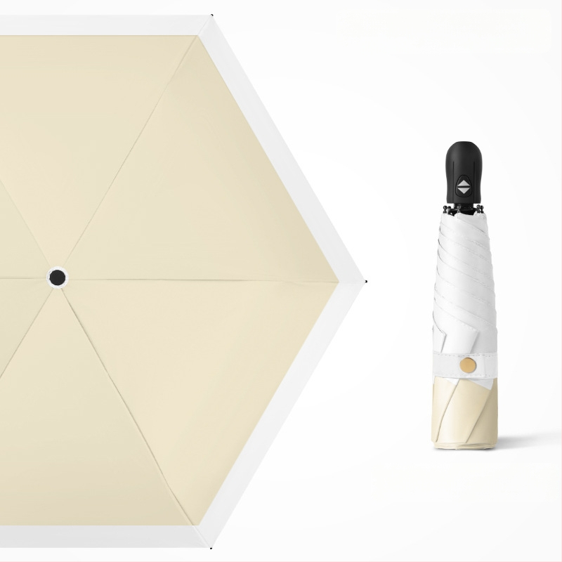 Ultra lengvas sulankstomas skėtis su automatinio atidarymo, pusautomatinio uždarymo, 6 rėmo dalių lydinio rėmas, plieninis kotas, 30D ultra plonas lipdytas audinys