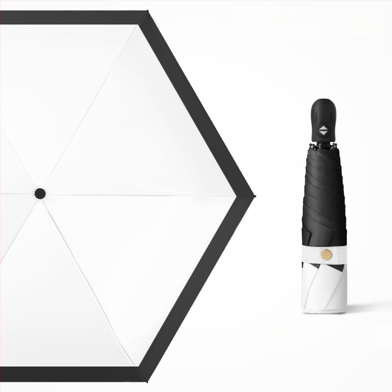 Ultra lengvas sulankstomas skėtis su automatinio atidarymo, pusautomatinio uždarymo, 6 rėmo dalių lydinio rėmas, plieninis kotas, 30D ultra plonas lipdytas audinys