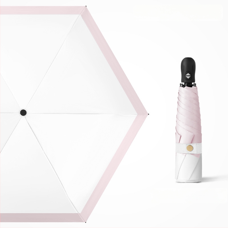 Ultra lengvas sulankstomas skėtis su automatinio atidarymo, pusautomatinio uždarymo, 6 rėmo dalių lydinio rėmas, plieninis kotas, 30D ultra plonas lipdytas audinys