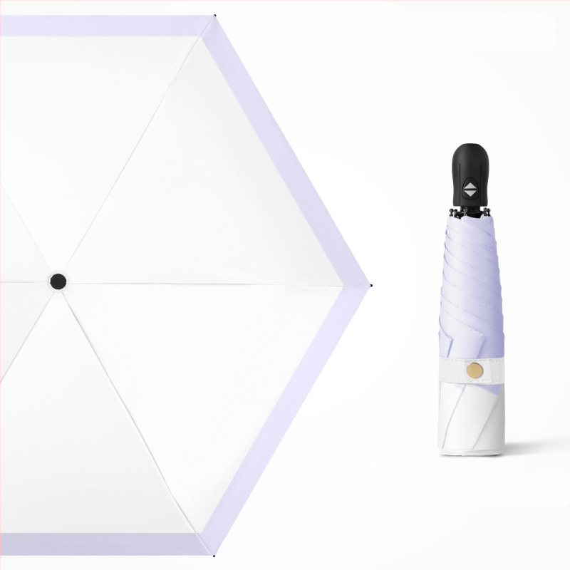 Ultra lengvas sulankstomas skėtis su automatinio atidarymo, pusautomatinio uždarymo, 6 rėmo dalių lydinio rėmas, plieninis kotas, 30D ultra plonas lipdytas audinys